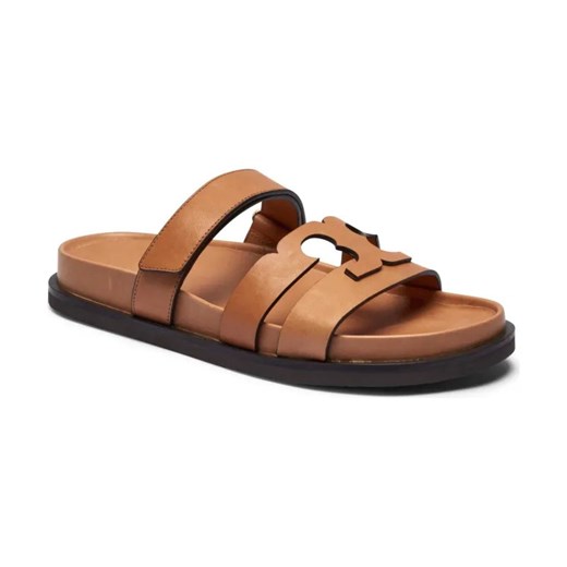 TORY BURCH Skórzane klapki INES ze sklepu Gomez Fashion Store w kategorii Klapki damskie - zdjęcie 184305640