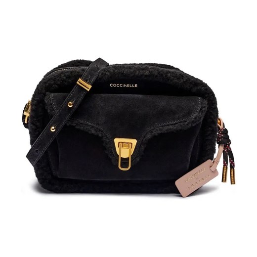Coccinelle Skórzana listonoszka Coccinelle x Inuikii Shearling | z dodatkiem wełny ze sklepu Gomez Fashion Store w kategorii Listonoszki - zdjęcie 184305654