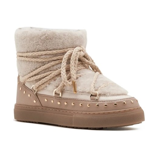 INUIKII Wełniane śniegowce CURLY ROCK | z dodatkiem skóry ze sklepu Gomez Fashion Store w kategorii Śniegowce damskie - zdjęcie 184305790
