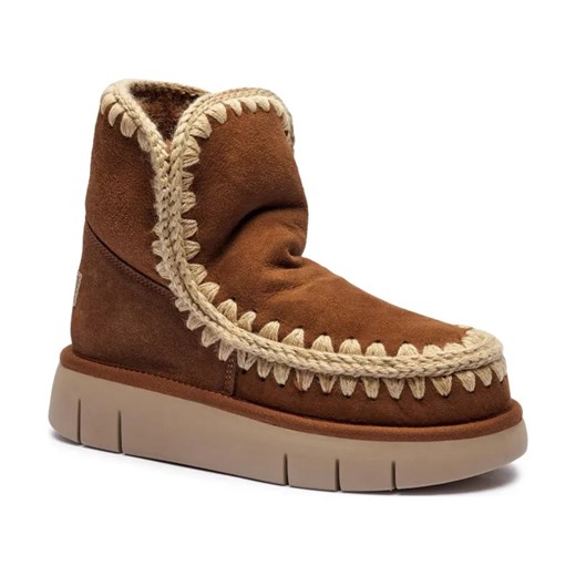 MOU Skórzane śniegowce Eskimo 18 | z dodatkiem wełny ze sklepu Gomez Fashion Store w kategorii Śniegowce damskie - zdjęcie 184305900