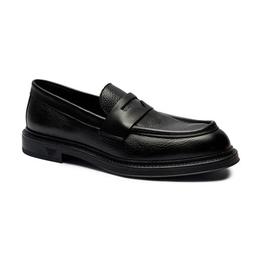 Emporio Armani Skórzane loafersy ze sklepu Gomez Fashion Store w kategorii Mokasyny męskie - zdjęcie 184306021