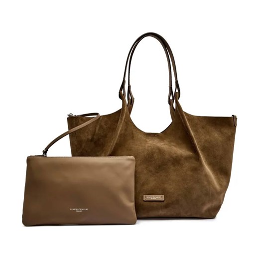 GIANNI CHIARINI Skórzana shopperka + saszetka DUA ze sklepu Gomez Fashion Store w kategorii Torby Shopper bag - zdjęcie 184306110