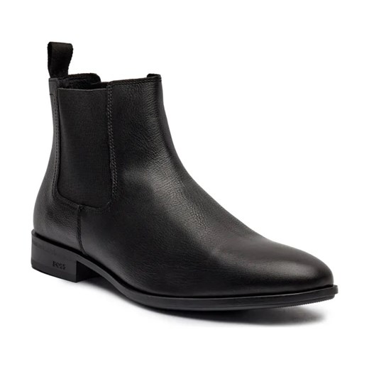 BOSS BLACK Skórzane sztyblety Colby_Cheb_gr ze sklepu Gomez Fashion Store w kategorii Buty zimowe męskie - zdjęcie 184306302
