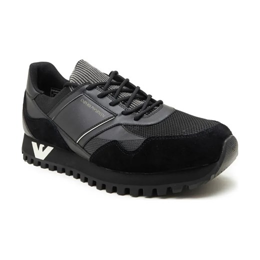 Emporio Armani Skórzane sneakersy ze sklepu Gomez Fashion Store w kategorii Buty sportowe męskie - zdjęcie 184306400