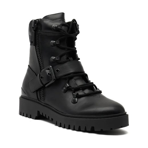 Guess Botki OKLEE | z dodatkiem skóry ze sklepu Gomez Fashion Store w kategorii Workery damskie - zdjęcie 184306504