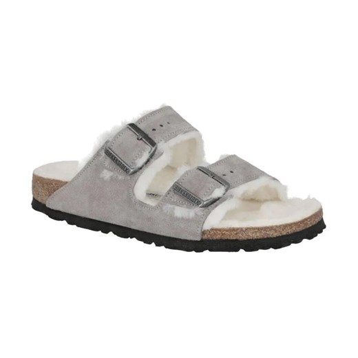 Birkenstock Skórzane obuwie domowe Arizona VL Sheepskin Stone Coin ze sklepu Gomez Fashion Store w kategorii Kapcie damskie - zdjęcie 184306612