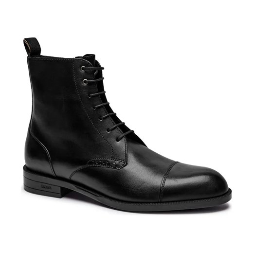 BOSS BLACK Skórzane buty wysokie TAYIL ze sklepu Gomez Fashion Store w kategorii Buty zimowe męskie - zdjęcie 184306660