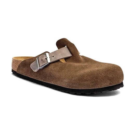 Birkenstock Skórzane mule Boston LEVE/LEOI ze sklepu Gomez Fashion Store w kategorii Klapki męskie - zdjęcie 184306661