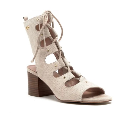 Liu Jo Skórzane sandały na słupku AGATA 13 ze sklepu Gomez Fashion Store w kategorii Sandały damskie - zdjęcie 184306704
