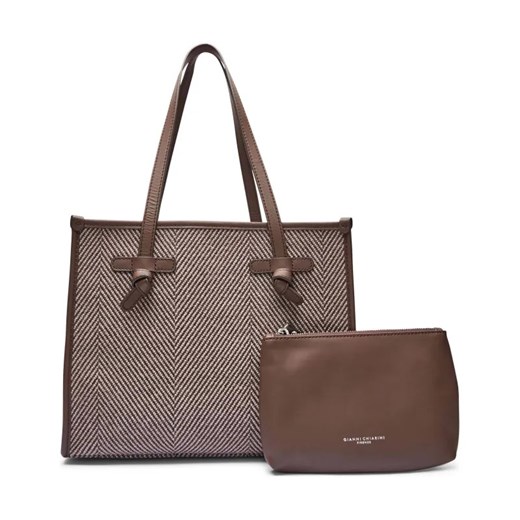GIANNI CHIARINI Shopperka MARCELL | z dodatkiem skóry ze sklepu Gomez Fashion Store w kategorii Torby Shopper bag - zdjęcie 184306751