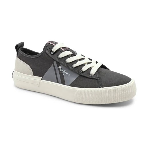 Pepe Jeans London Trampki ALLEN FLAG | z dodatkiem skóry ze sklepu Gomez Fashion Store w kategorii Trampki męskie - zdjęcie 184306770