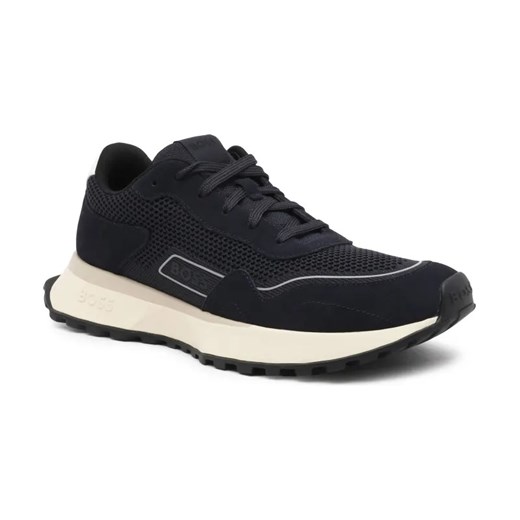 BOSS BLACK Sneakersy Jonah_Runn_knsd | z dodatkiem skóry ze sklepu Gomez Fashion Store w kategorii Buty sportowe męskie - zdjęcie 184306951