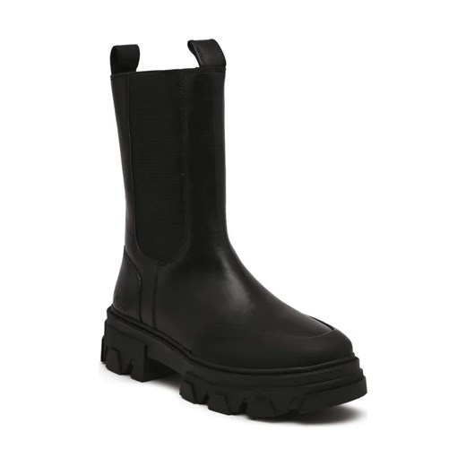 Joop! Skórzane sztyblety unico camy chelsea ze sklepu Gomez Fashion Store w kategorii Botki - zdjęcie 184307023