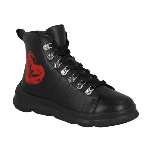 Love Moschino Skórzane botki ze sklepu Gomez Fashion Store w kategorii Workery damskie - zdjęcie 184307082