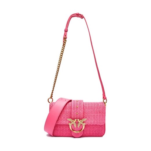 Pinko Torebka na ramię LOVE ONE MINI SLOUCHY | z dodatkiem skóry ze sklepu Gomez Fashion Store w kategorii Listonoszki - zdjęcie 184307113