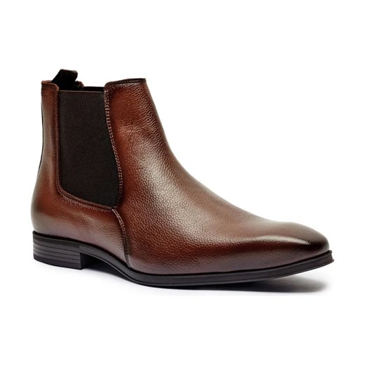 BOSS BLACK Skórzane sztyblety Theon ze sklepu Gomez Fashion Store w kategorii Buty zimowe męskie - zdjęcie 184307134