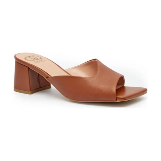 Liu Jo Skórzane klapki JUDY 01 ze sklepu Gomez Fashion Store w kategorii Klapki damskie - zdjęcie 184307151