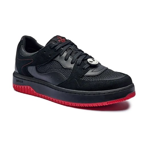 HUGO Skórzane sneakersy Kilian_Tenn_NBC_N HUGO X THE NIGHTMARE BEFORE CHRISTMAS ze sklepu Gomez Fashion Store w kategorii Buty sportowe męskie - zdjęcie 184307174