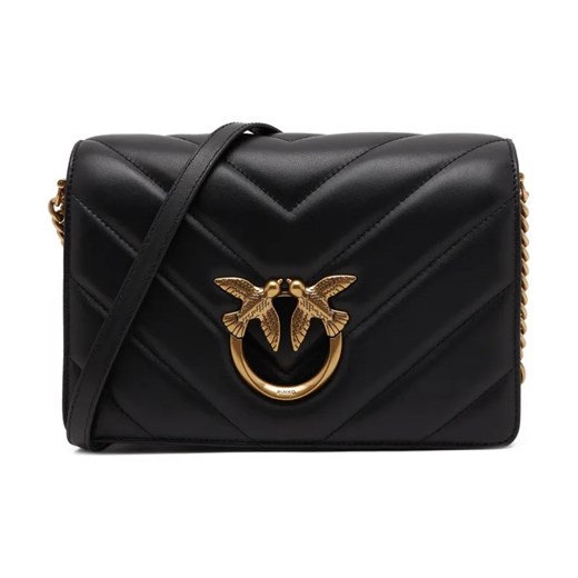 Pinko Skórzana torebka na ramię LOVE CLICK CLASSIC SHEEP NAPPA ze sklepu Gomez Fashion Store w kategorii Listonoszki - zdjęcie 184307243