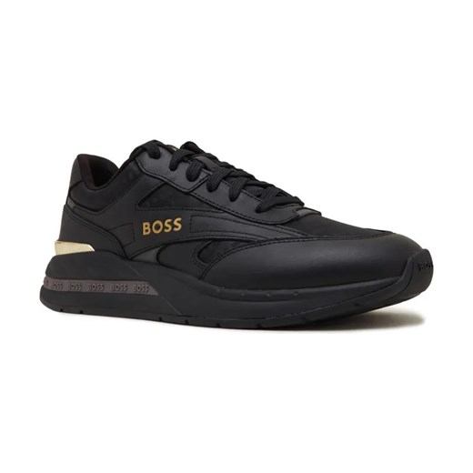 BOSS BLACK Skórzane sneakersy Kurt Runn mnmx ze sklepu Gomez Fashion Store w kategorii Buty sportowe męskie - zdjęcie 184307250