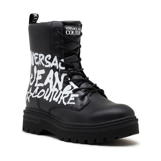 Versace Jeans Couture Skórzane buty wysokie ze sklepu Gomez Fashion Store w kategorii Buty zimowe męskie - zdjęcie 184307370