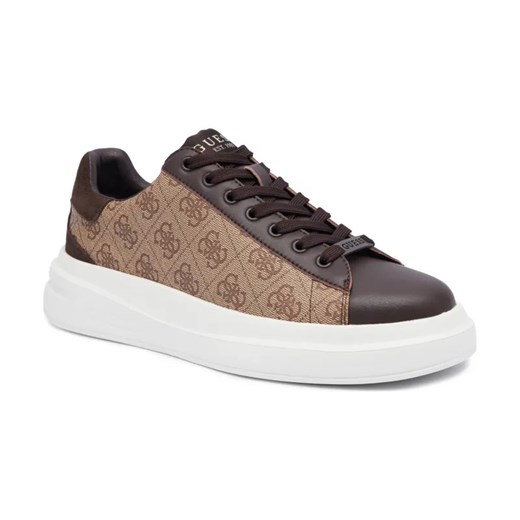 Guess Sneakersy ELBA | z dodatkiem skóry ze sklepu Gomez Fashion Store w kategorii Trampki damskie - zdjęcie 184307374