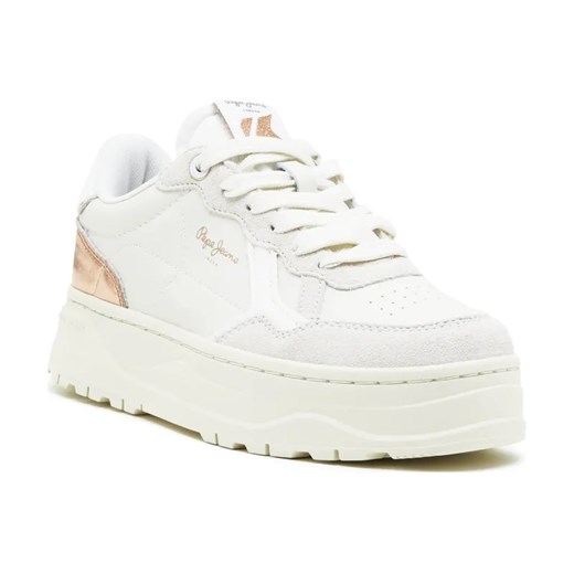 Pepe Jeans London Skórzane sneakersy KORE SUN ze sklepu Gomez Fashion Store w kategorii Buty sportowe damskie - zdjęcie 184307454