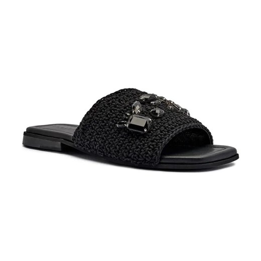 INUIKII Klapki WOVEN STRAP STONES | z dodatkiem skóry ze sklepu Gomez Fashion Store w kategorii Klapki damskie - zdjęcie 184307480