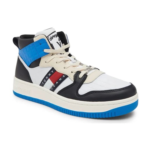 Tommy Jeans Trampki MID CUT TOMMY JEANS BASKET | z dodatkiem skóry ze sklepu Gomez Fashion Store w kategorii Trampki męskie - zdjęcie 184307523