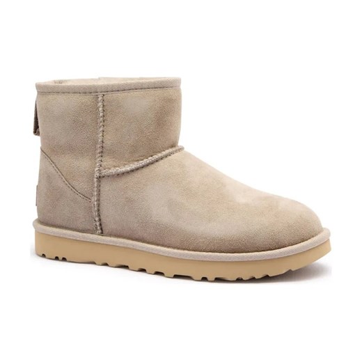 UGG Skórzane śniegowce Classic Mini II | z dodatkiem wełny ze sklepu Gomez Fashion Store w kategorii Śniegowce damskie - zdjęcie 184307534