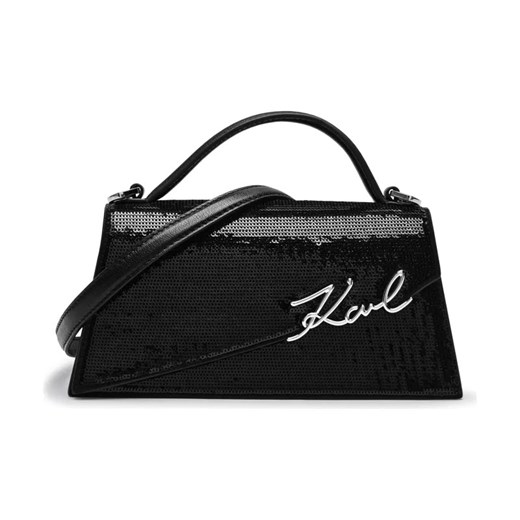 Karl Lagerfeld Kuferek k/signature | z dodatkiem skóry ze sklepu Gomez Fashion Store w kategorii Kuferki - zdjęcie 184307634