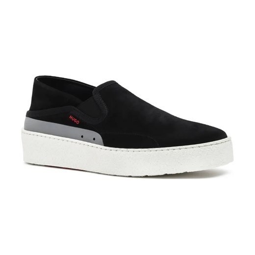 HUGO Skórzane slip on Evan Slon sdhc ze sklepu Gomez Fashion Store w kategorii Trampki męskie - zdjęcie 184307700