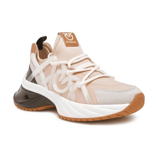 Pinko Sneakersy ARIEL | z dodatkiem skóry ze sklepu Gomez Fashion Store w kategorii Buty sportowe damskie - zdjęcie 184307721