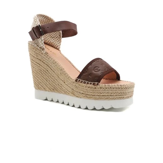 Pollini Skórzane koturny ze sklepu Gomez Fashion Store w kategorii Espadryle damskie - zdjęcie 184307731