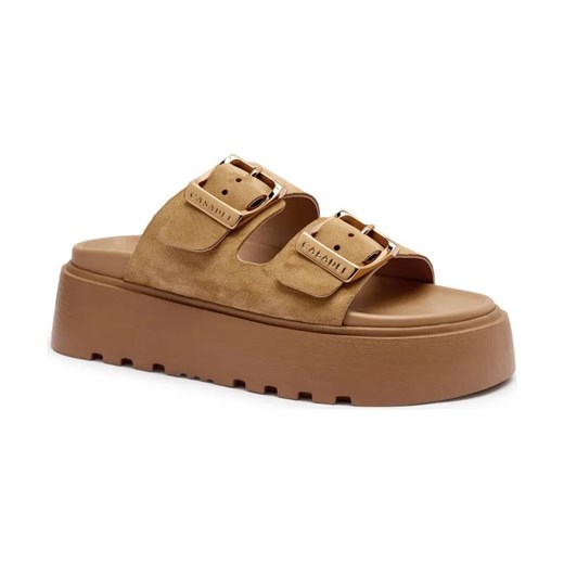 Casadei Skórzane klapki ze sklepu Gomez Fashion Store w kategorii Klapki damskie - zdjęcie 184307742