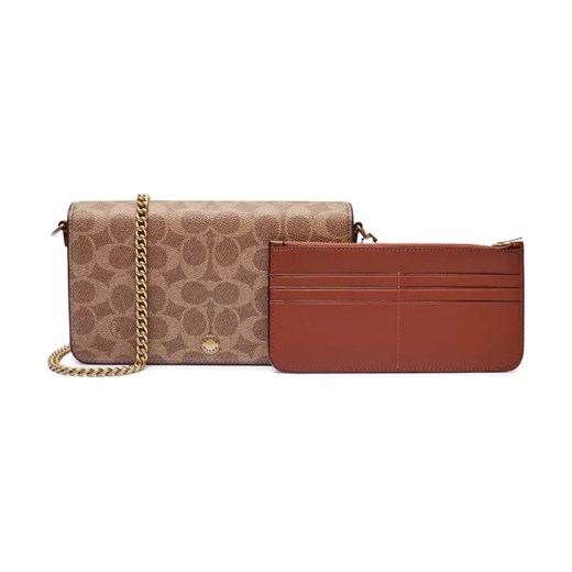 Coach Listonoszka + etui na karty MILA | z dodatkiem skóry ze sklepu Gomez Fashion Store w kategorii Kopertówki - zdjęcie 184307811