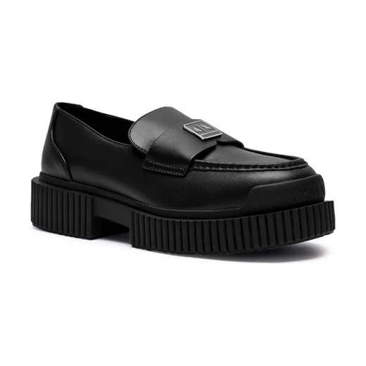 Armani Exchange Skórzane loafersy ze sklepu Gomez Fashion Store w kategorii Półbuty damskie - zdjęcie 184307922