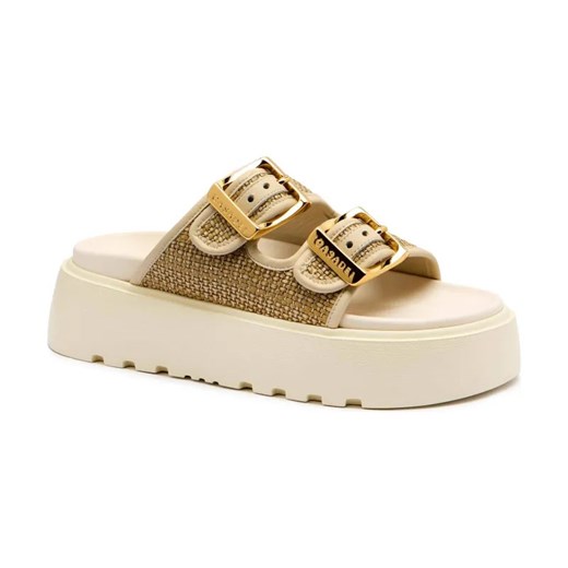 Casadei Klapki ARUBA BAMBU | z dodatkiem skóry ze sklepu Gomez Fashion Store w kategorii Klapki damskie - zdjęcie 184307950