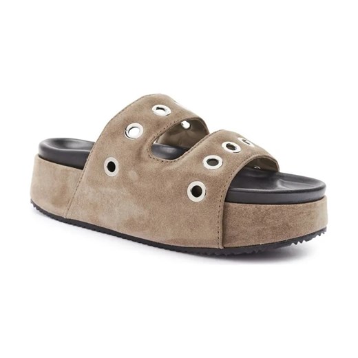 INUIKII Skórzane klapki ze sklepu Gomez Fashion Store w kategorii Klapki damskie - zdjęcie 184307954