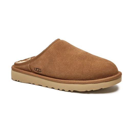 UGG Skórzane mule CLASSIC | z dodatkiem wełny ze sklepu Gomez Fashion Store w kategorii Kapcie męskie - zdjęcie 184308020