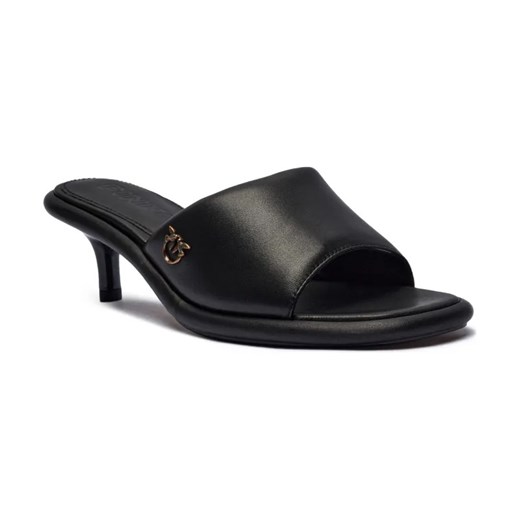 Pinko Skórzane klapki na szpilce TARA 01 ze sklepu Gomez Fashion Store w kategorii Klapki damskie - zdjęcie 184308080