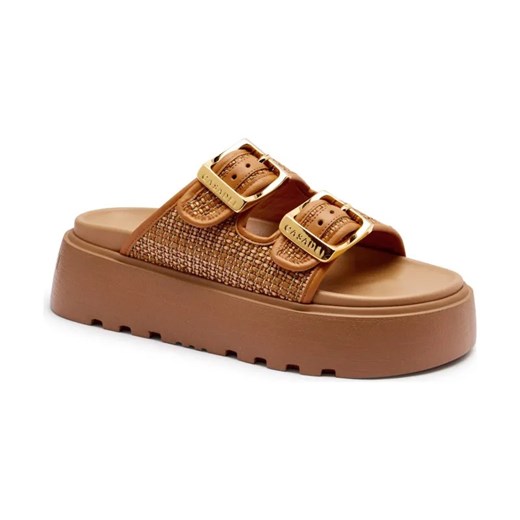 Casadei Klapki ARUBA BAMBU | z dodatkiem skóry Casadei 40 wyprzedaż Gomez Fashion Store