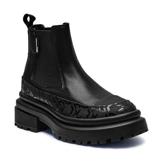 Karl Lagerfeld Skórzane sztyblety BROOKE ze sklepu Gomez Fashion Store w kategorii Botki - zdjęcie 184308120