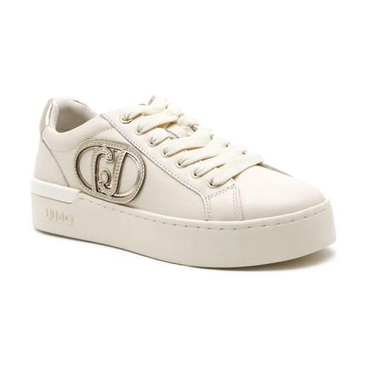 Liu Jo Skórzane sneakersy SILVIA 93 ze sklepu Gomez Fashion Store w kategorii Buty sportowe damskie - zdjęcie 184308182