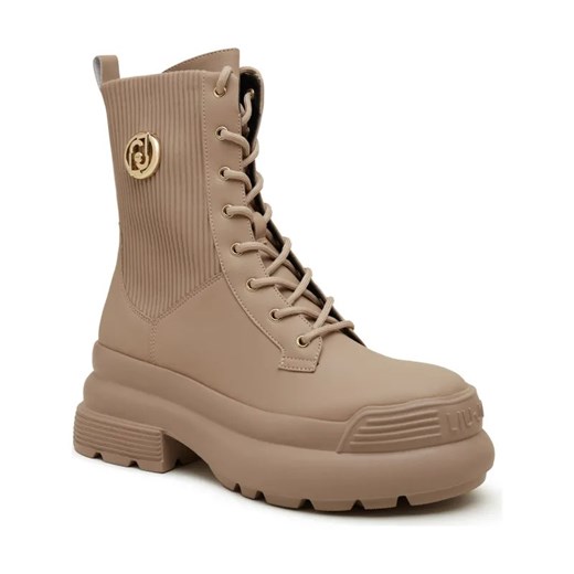 Liu Jo Botki AMY 18 | z dodatkiem skóry ze sklepu Gomez Fashion Store w kategorii Workery damskie - zdjęcie 184308222