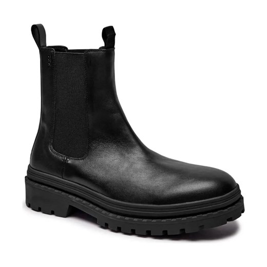 BOSS BLACK Skórzane sztyblety Nebular_Cheb_lt ze sklepu Gomez Fashion Store w kategorii Buty zimowe męskie - zdjęcie 184308360