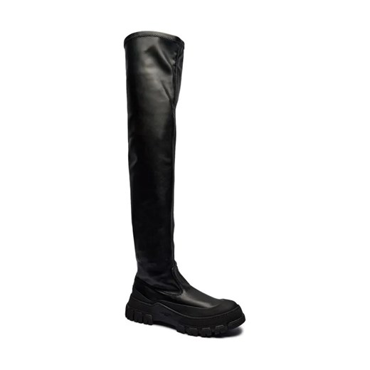 Weekend MaxMara Muszkieterki Ballata | z dodatkiem skóry ze sklepu Gomez Fashion Store w kategorii Kozaki damskie - zdjęcie 184308374