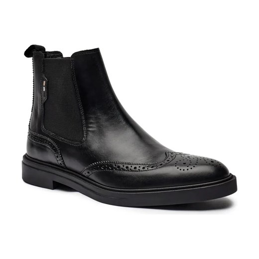 BOSS BLACK Skórzane sztyblety Calev ze sklepu Gomez Fashion Store w kategorii Buty zimowe męskie - zdjęcie 184308523