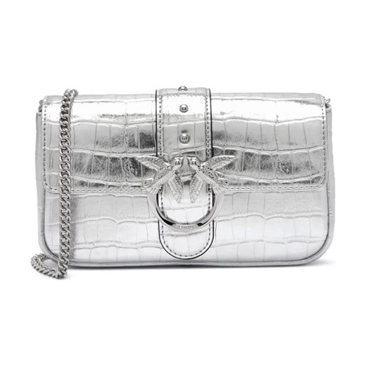 Pinko Skórzana listonoszka LOVE ONE POCKET SIMPLY C ze sklepu Gomez Fashion Store w kategorii Listonoszki - zdjęcie 184308562