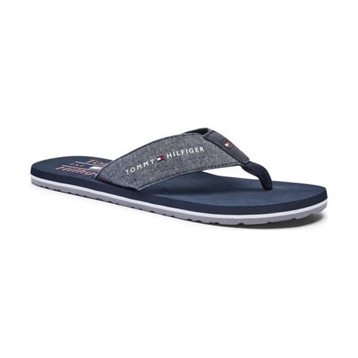 Tommy Hilfiger Lniane japonki CHAMBRAY ze sklepu Gomez Fashion Store w kategorii Klapki męskie - zdjęcie 184308654